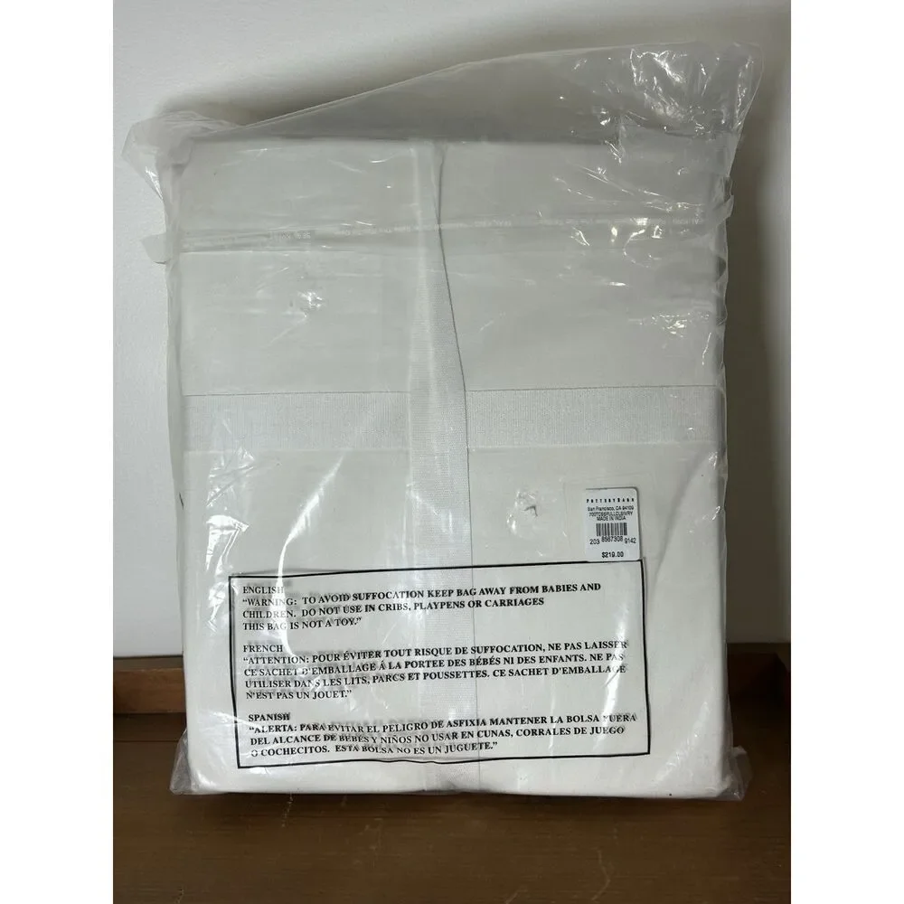 Pottery Barn Foundations Ultra Fine Sheet Set Full 700 Thread Count Ivory